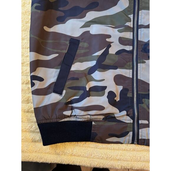 AUTHENTIC ALPHA INDUSTRIES Vintage LOS ANGELES DODGERS Camo BOMBER JACKET A4 - Picture 6 of 12